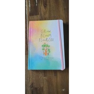 Grow Bloom Flourish Weekly Daily Planner for Self Reflection Includes Stickers